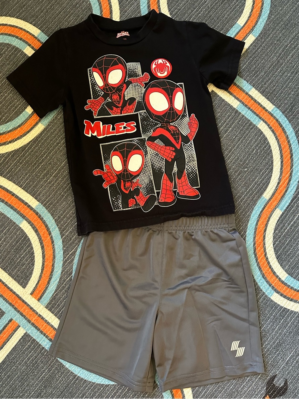 Miles Morales Spider-Man Tee & Athletic Shorts
